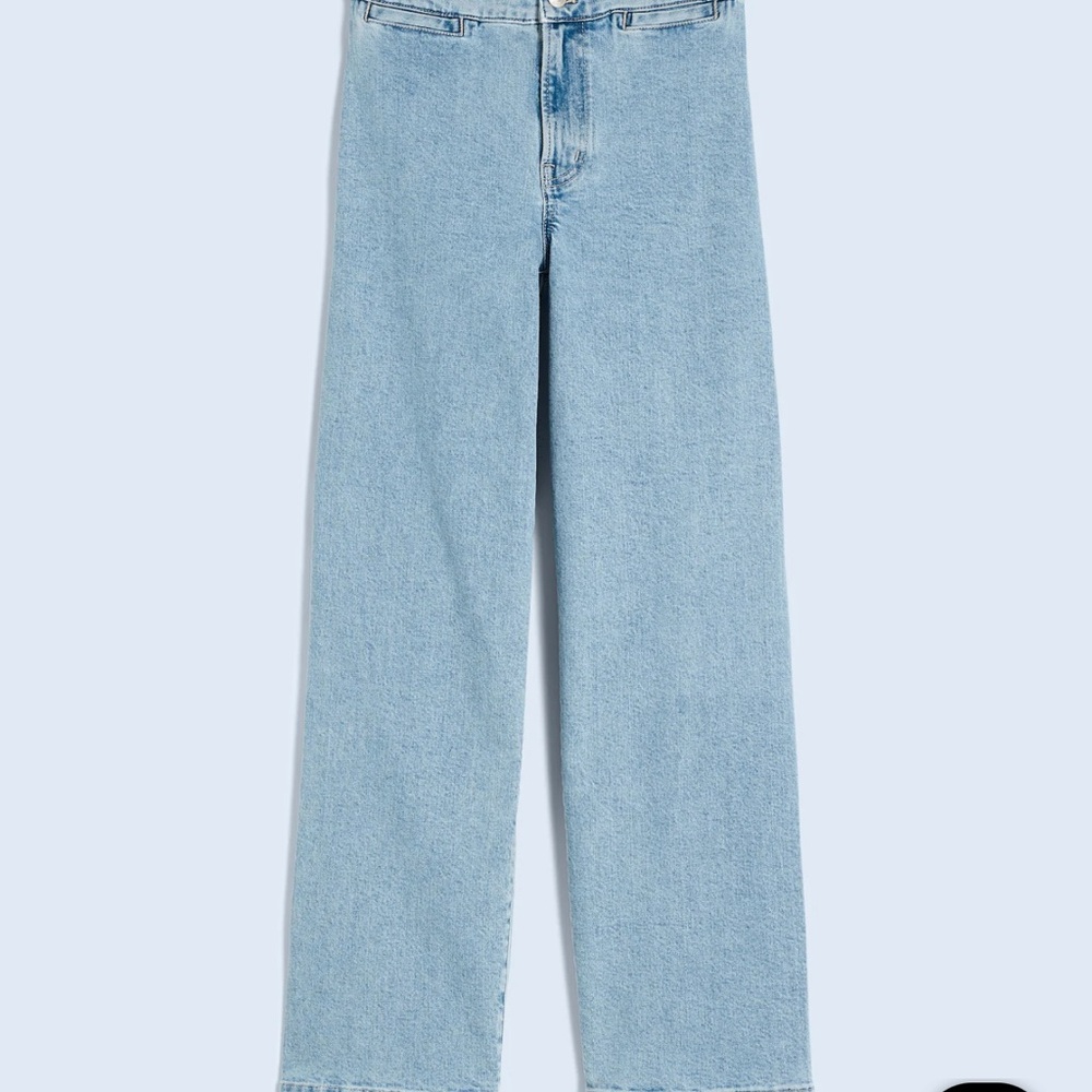 Madewell Emmett Wide-Leg Light Wash Jeans Size 24, Like New